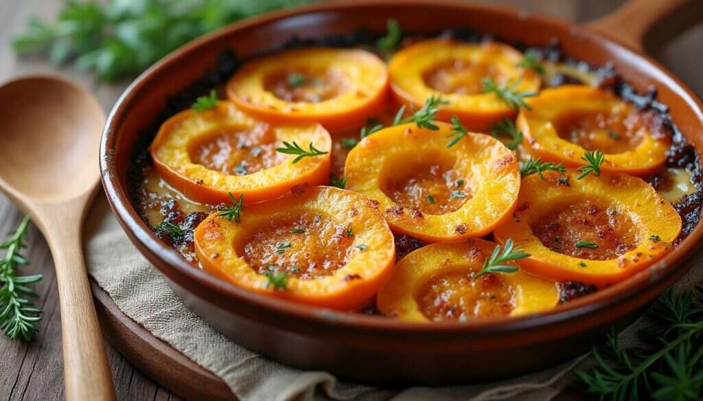 découvrez notre recette de gratin de courge butternut, un plat réconfortant et savoureux parfait pour les soirées d'hiver. facile à préparer, ce gratin allie tendresse et saveurs exquises, idéal pour régaler votre famille et vos amis.
