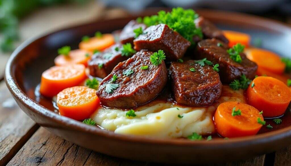 découvrez notre délicieuse recette simplifiée de bœuf aux carottes, parfaite pour un repas réconfortant en famille. avec des ingrédients simples et des étapes faciles, réalisez ce plat savoureux qui ravira les papilles de vos proches.