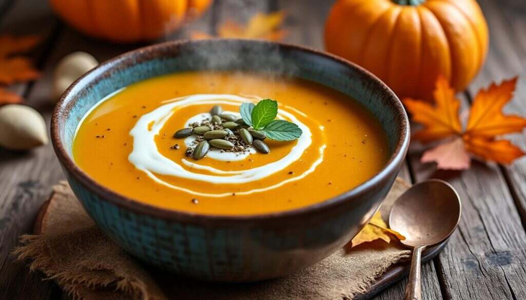 découvrez notre délicieuse soupe onctueuse de potiron, un régal automnal qui réchauffe le cœur. préparée avec des ingrédients frais et savoureux, cette recette réconfortante est parfaite pour les soirées fraîches. un mélange subtil de potiron, d'épices et de crème qui ravira vos papilles !