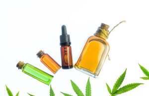 Various Cannabis CBD and THC oils tinctures