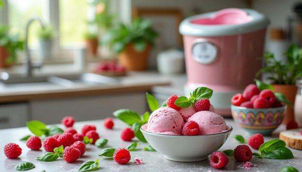 découvrez comment préparer une délicieuse crème glacée maison à la framboise et au basilic. cette recette originale ravira vos convives et ajoutera une touche de fraîcheur à vos desserts estivaux. suivez nos étapes faciles et impressionnez vos amis avec cette délicatesse gourmande.