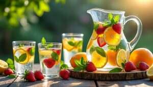 découvrez comment préparer votre propre eau aromatisée maison ! une boisson saine, désaltérante et purificatrice qui ravira vos invités. facile à réaliser, elle allie fraîcheur et saveur pour une hydratation optimale.