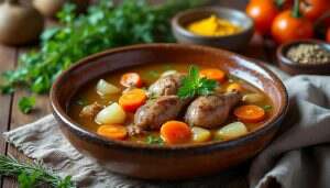 découvrez notre ragoût de lapin à la moutarde fait maison, une recette savoureuse et réconfortante qui ravira vos papilles. avec des ingrédients frais et une préparation simple, ce plat traditionnel vous invite à savourer la délicatesse du lapin mijoté dans une sauce crémeuse à la moutarde. parfait pour un dîner en famille ou entre amis !