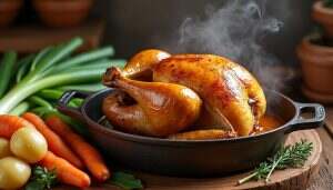 découvrez notre recette traditionnelle de poule au pot, un véritable délice rustique qui réchauffe les cœurs. apprenez à préparer ce plat familial emblématique alliant saveurs authentiques et ingrédients de qualité, idéal pour partager des moments conviviaux autour de la table.