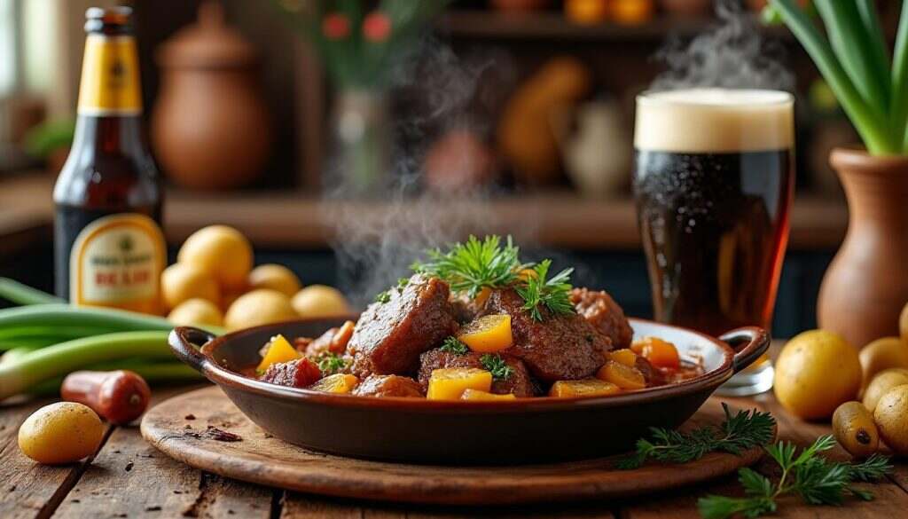 découvrez notre délicieuse recette traditionnelle galloise à base de bière brune. apprêtez-vous à savourer un plat riche en saveurs, qui allie authenticité et convivialité. parfait pour vos repas en famille ou entre amis, cette spécialité vous transportera directement au cœur du pays de galles.