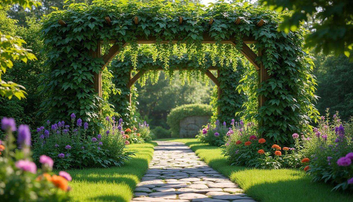 découvrez une plante grimpante insoupçonnée qui transformera vos allées en un véritable havre de fraîcheur. apportez une touche de verdure et de charme à votre espace extérieur tout en profitant de l'ombre et de la beauté qu'elle offre. idéale pour embellir vos entrées et créer une atmosphère apaisante.