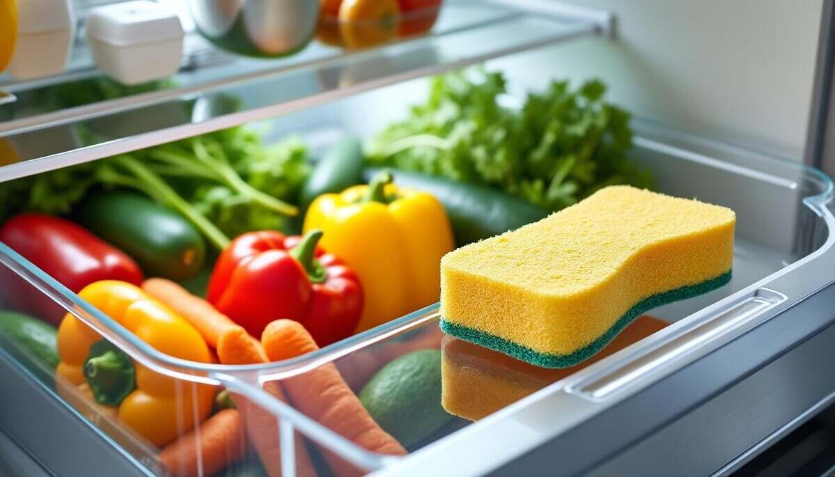 découvrez les bienfaits d'une éponge sèche dans votre bac à légumes : une astuce simple et efficace pour prolonger la fraîcheur de vos légumes, absorber l'humidité et éviter le développement de moisissures. adoptez cette technique dès aujourd'hui pour une conservation optimale !