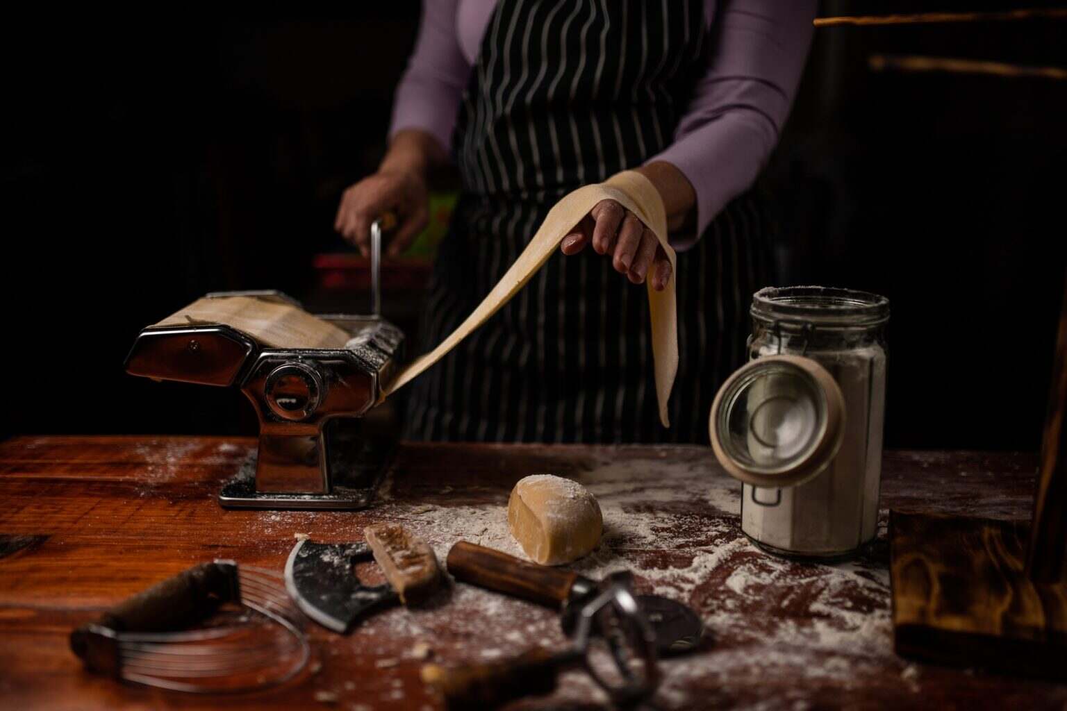 Process of preparing fresh pasta dough