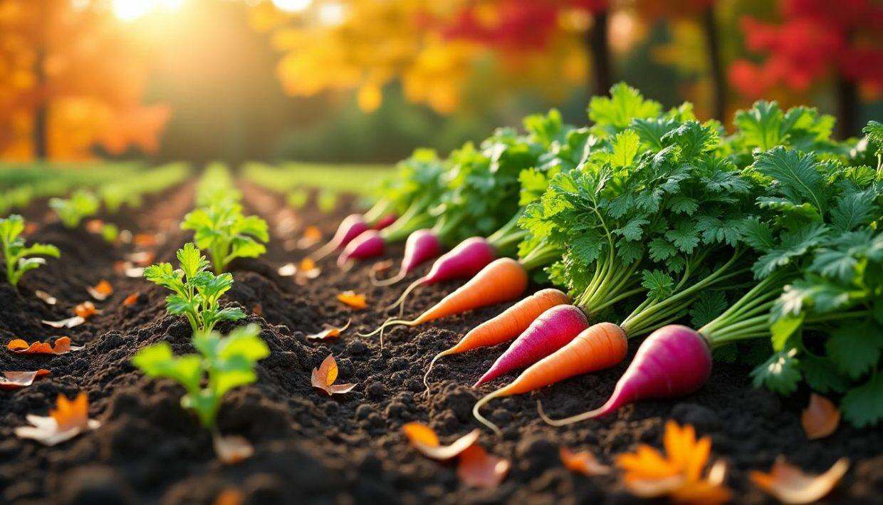 découvrez comment semer 4 légumes racines essentiels à la fin juillet pour un potager automnal riche en saveurs et en récoltes abondantes. transformez votre jardin en un véritable havre de délices saisonniers !