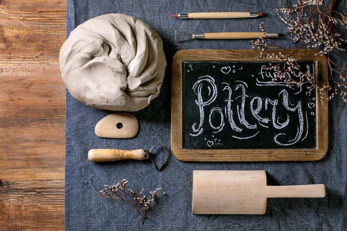 Set for pottery hobby