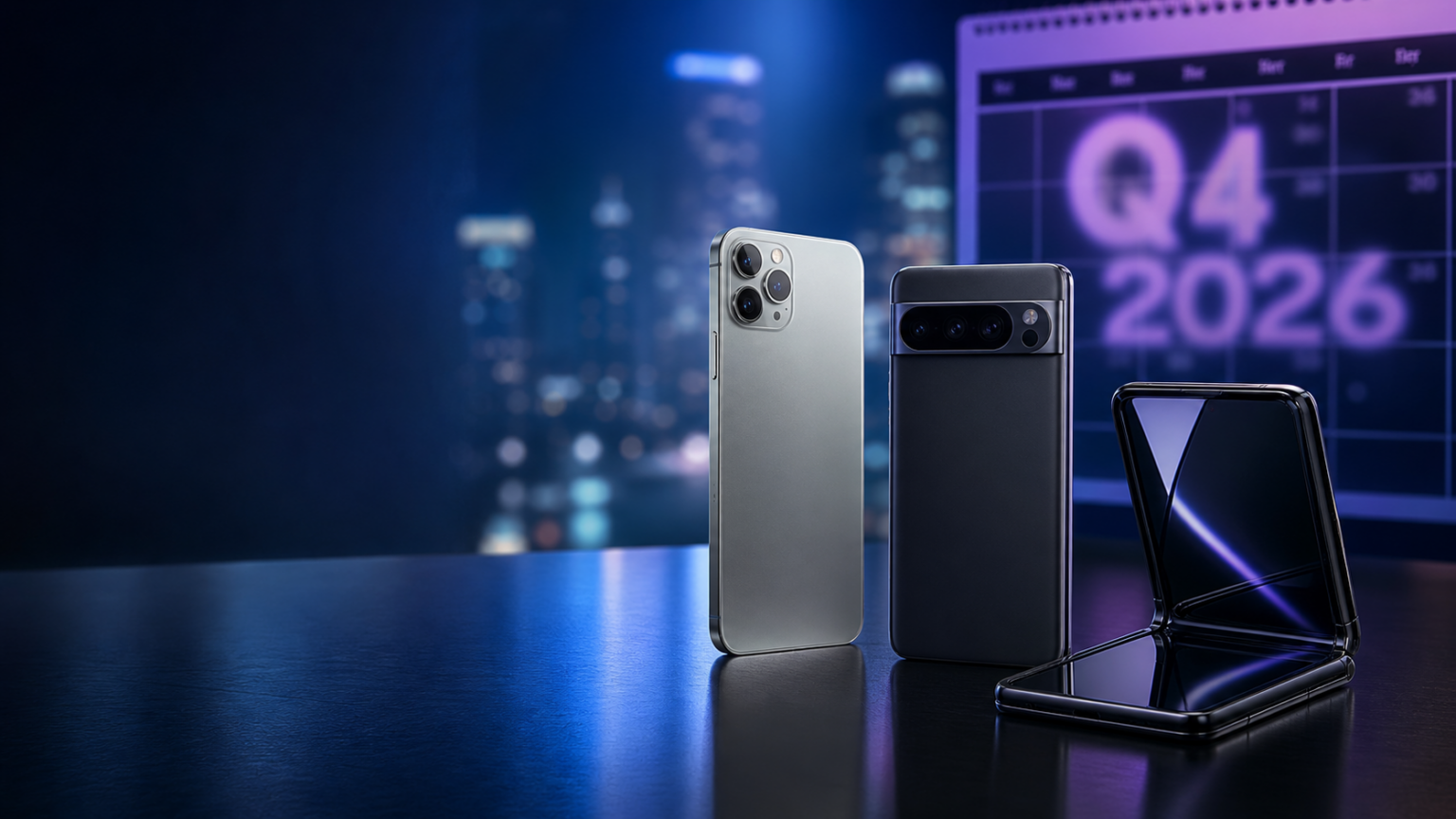 Les sorties smartphones du Q4 2026 : le trimestre où Apple se fait désirer Q4 PHONE