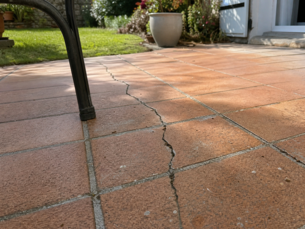 Carrelage de terrasse qui se fissure : pourquoi il pète et comment lui éviter la crise existentielle carrelage fissure