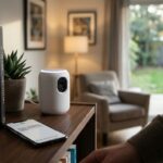 Illustration éditoriale — Apple préparerait une caméra domestique sans vidéo enregistrée