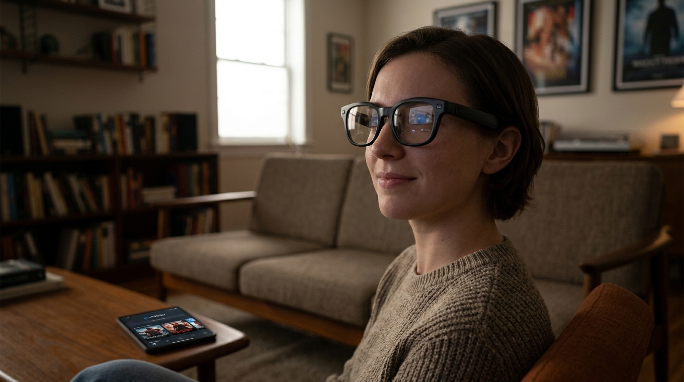 Illustration éditoriale — Meta mise sur des centaines de films 3D pour ses lunettes VR