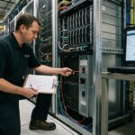 Illustration éditoriale — Google mise sur six sites nucléaires pour sécuriser son électricité